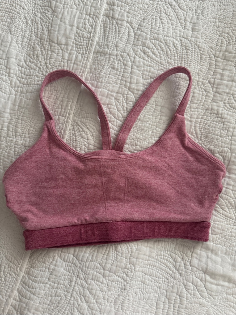 Pink Women's Seamless Sports Bra